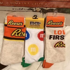 Reese’s and M&M’s Socks